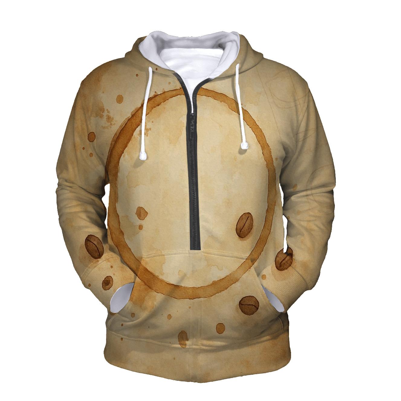 Cup Stain Halo zip-up hoodies
