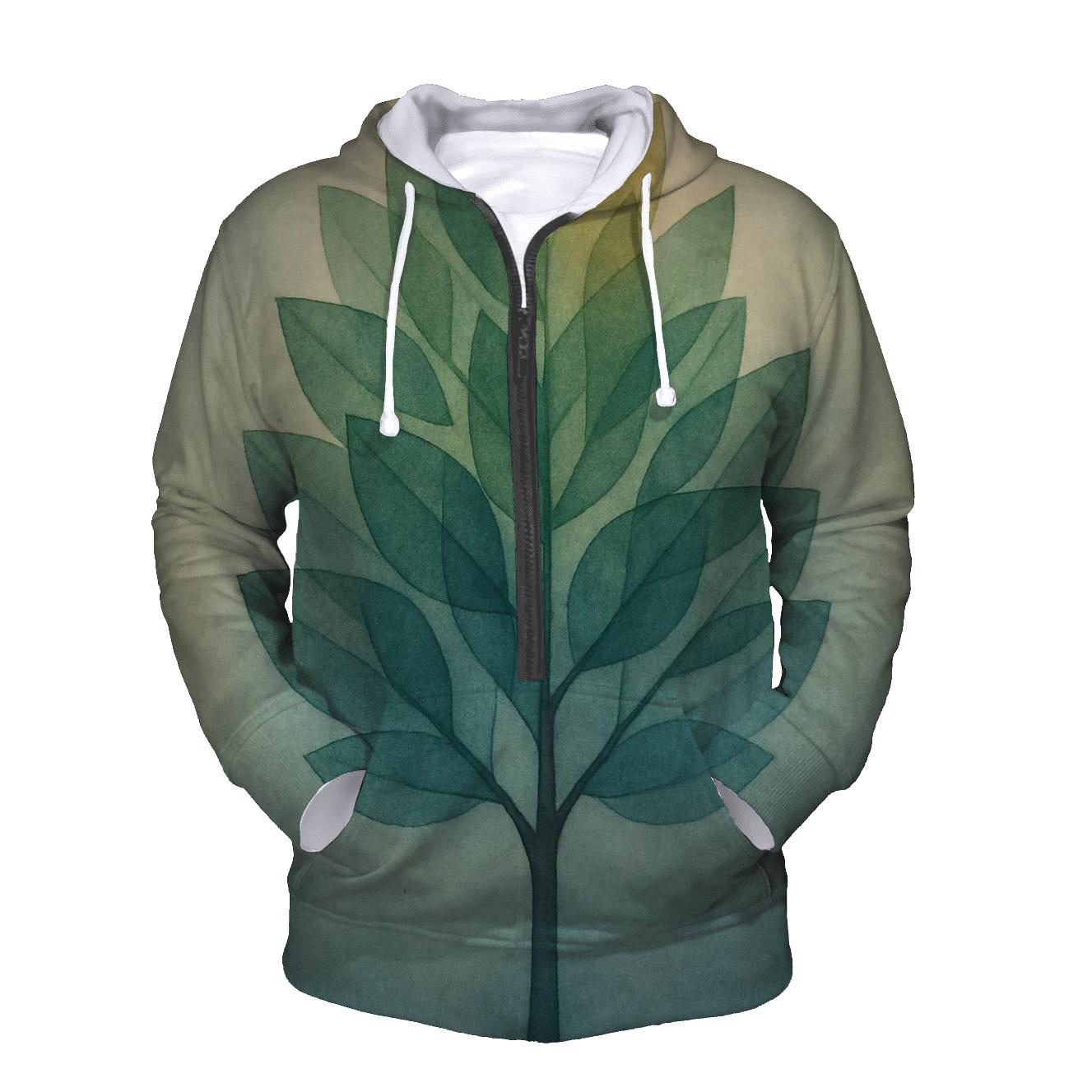 Tree Of Quiet Seasons zip-up hoodies