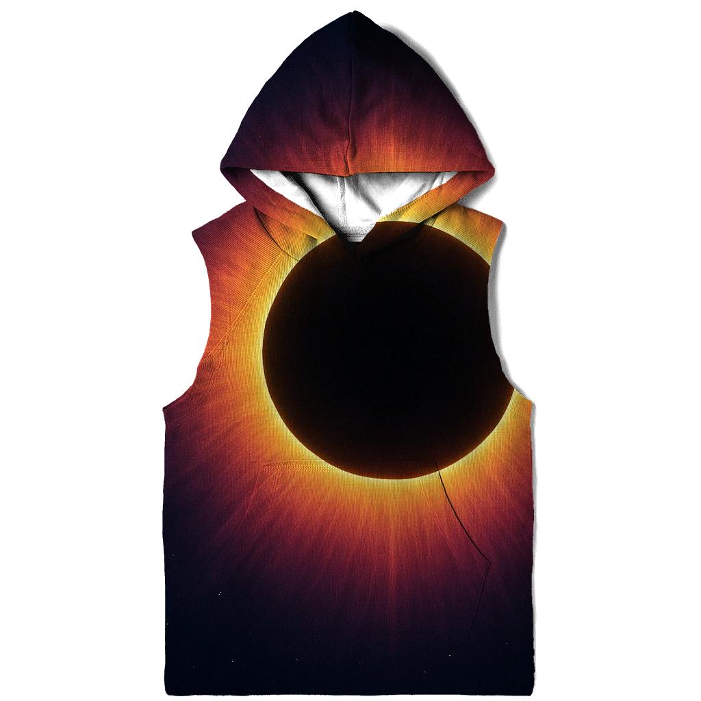 Eclipse Corona Rings embroidered hoodies