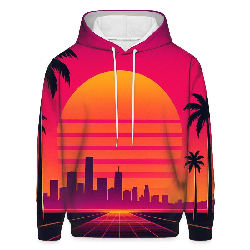 Neon Horizon Sunset hoodie styles