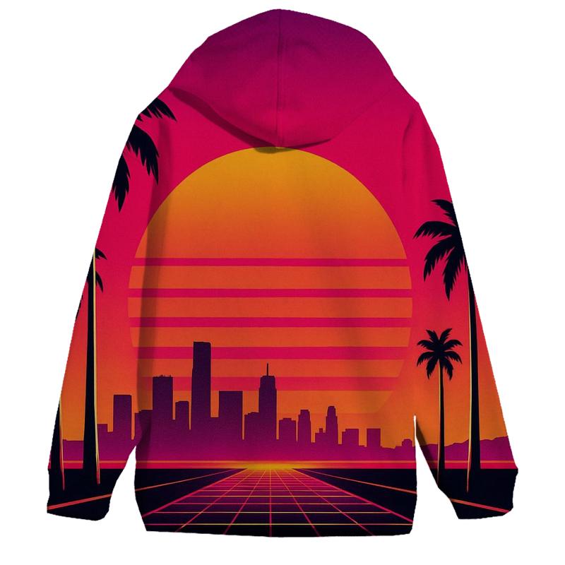 Neon Horizon Sunset hoodie styles