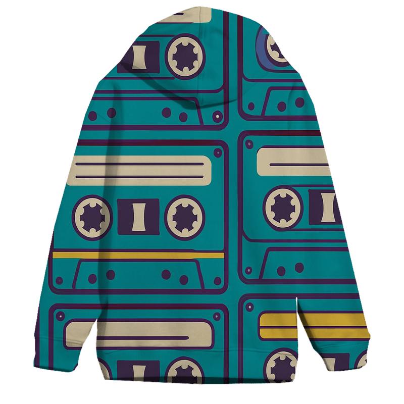 Cassette Tape Echo zip-up hoodies