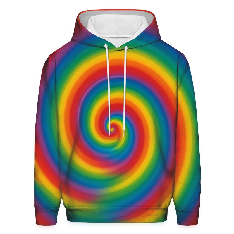Rainbow Spiral Wheel hoodie styles