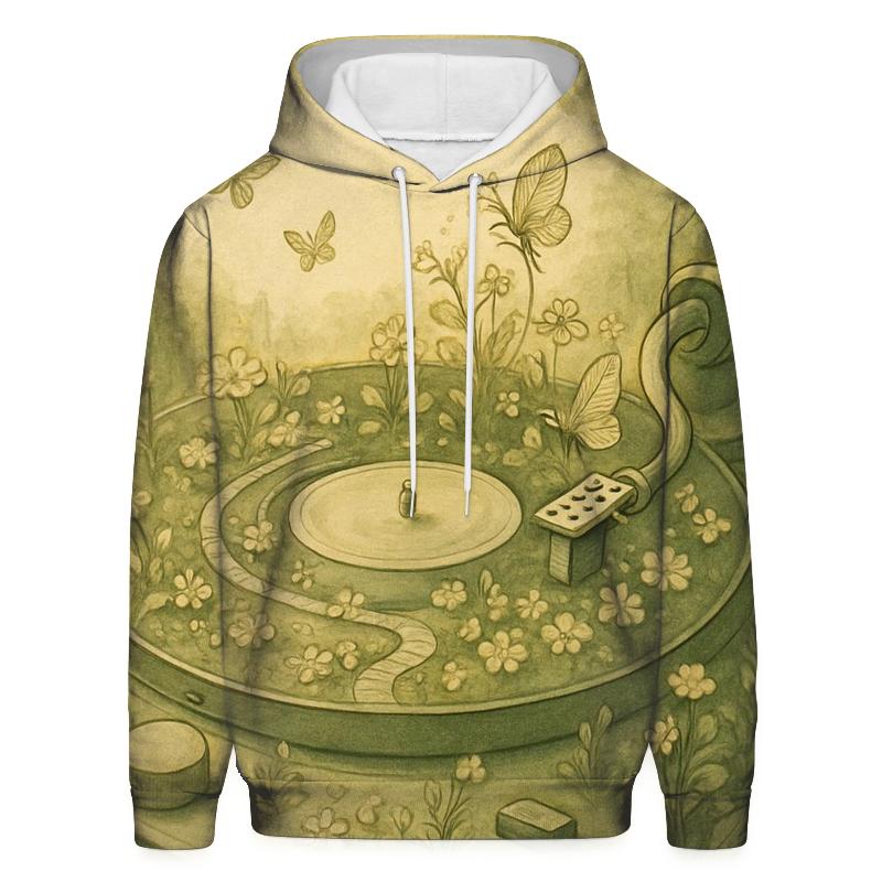 Vintage Turntable Garden custom hoodies