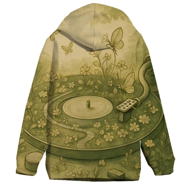 Vintage Turntable Garden custom hoodies