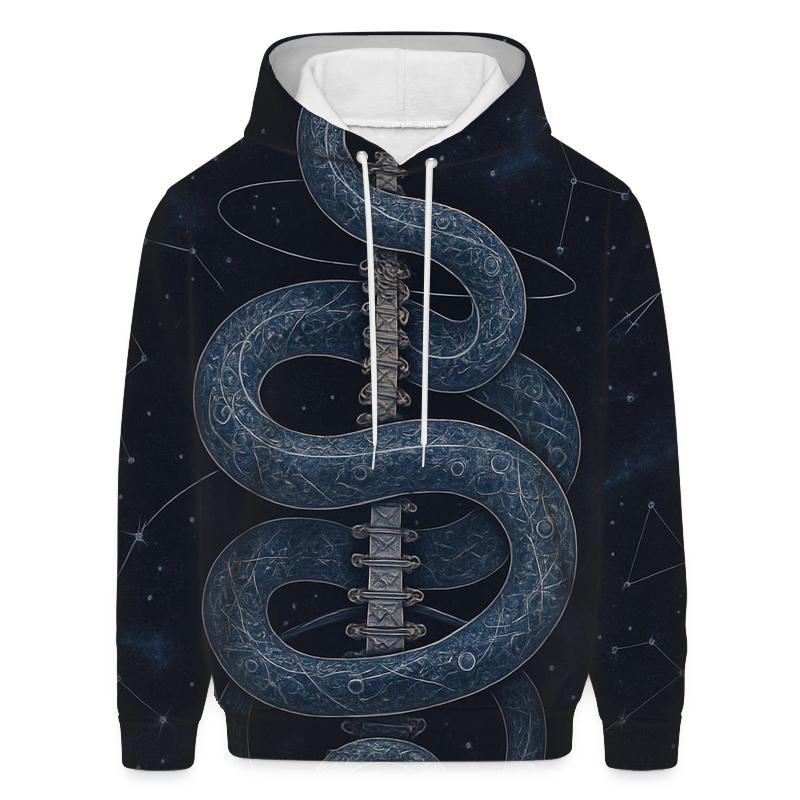 Celestial Spine Ouroboros custom hoodies