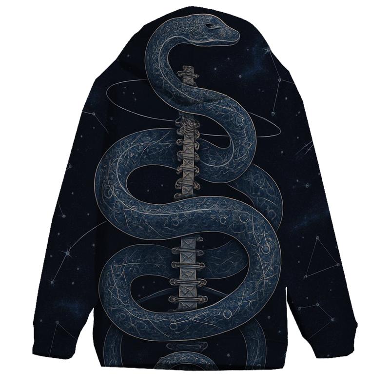 Celestial Spine Ouroboros custom hoodies