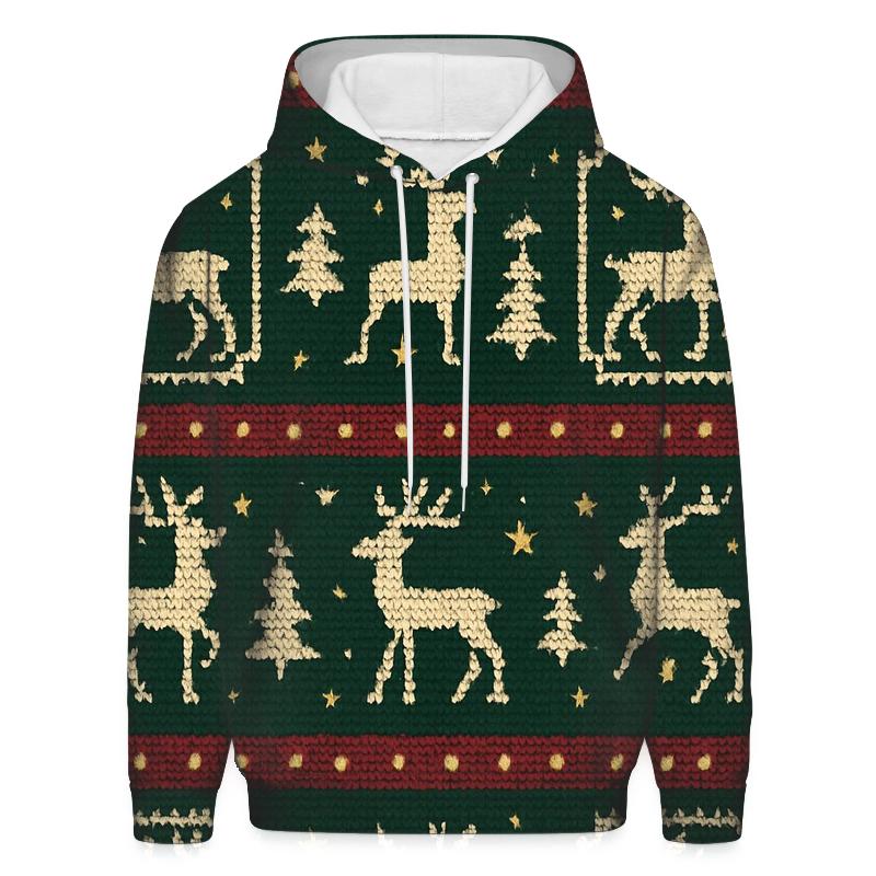 Reindeer Ribbon Carousel Design custom hoodies