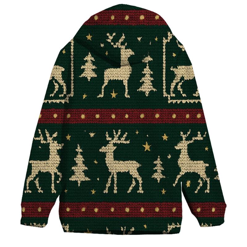 Reindeer Ribbon Carousel Design custom hoodies