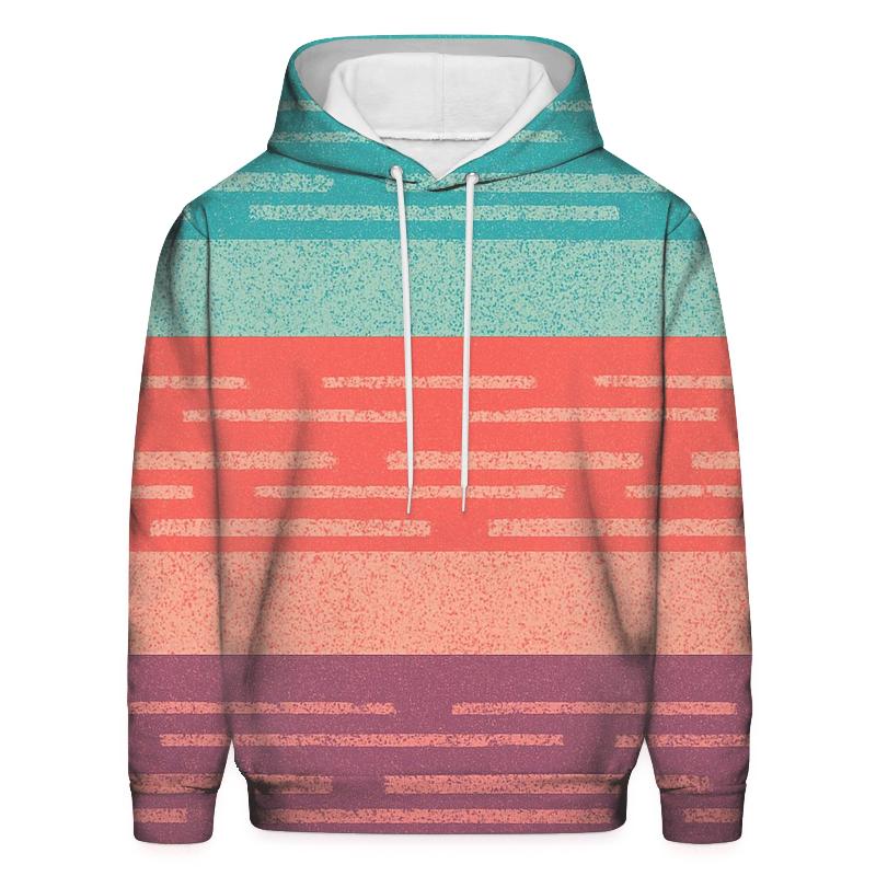 VHS Static Stripes graphic hoodies