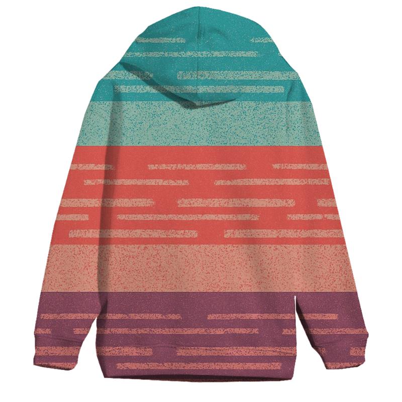 VHS Static Stripes graphic hoodies