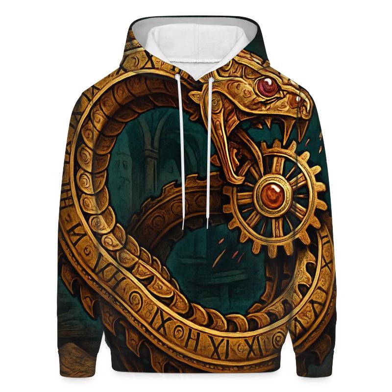 Clockwork Ouroboros Mechanica designer hoodies