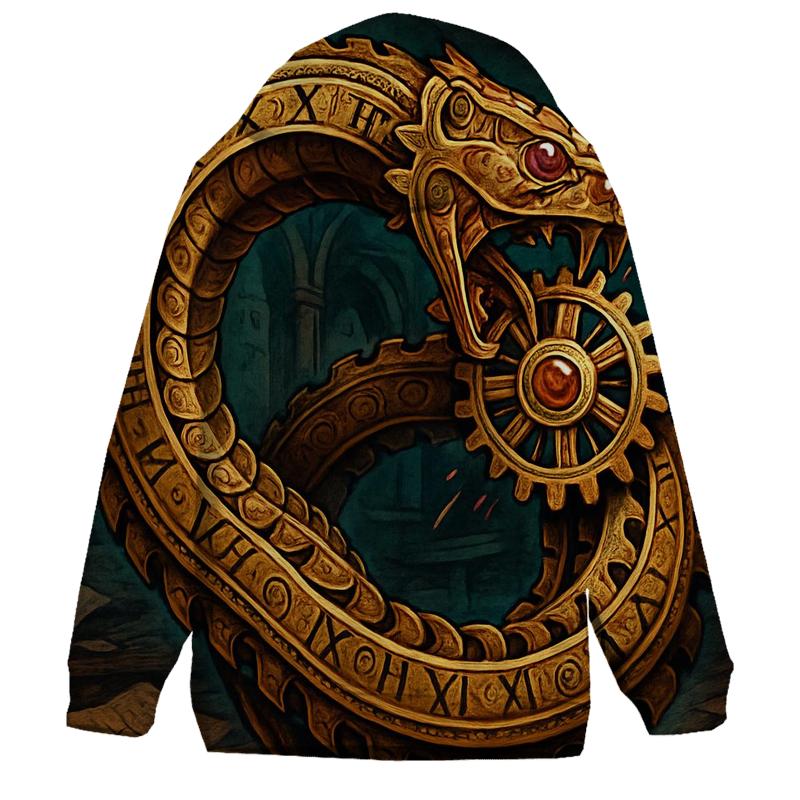 Clockwork Ouroboros Mechanica designer hoodies