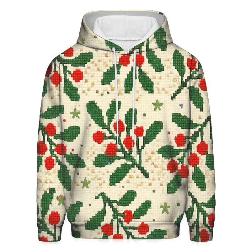 Merry Mistletoe Confetti Design zip-up hoodies