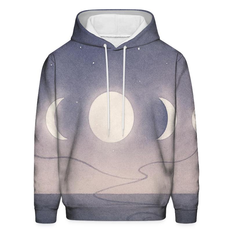 Moon Phase Path custom hoodies