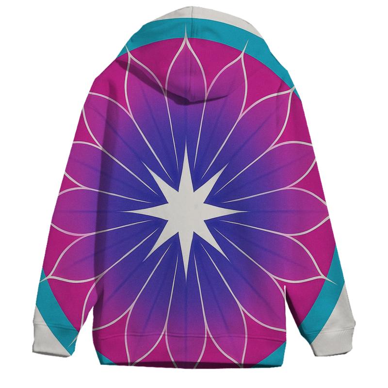 Magenta Mandala Sunburst custom hoodies
