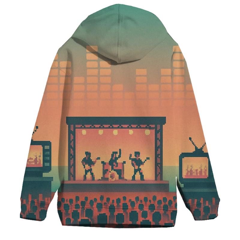Pixel Concert Panorama hoodie designs