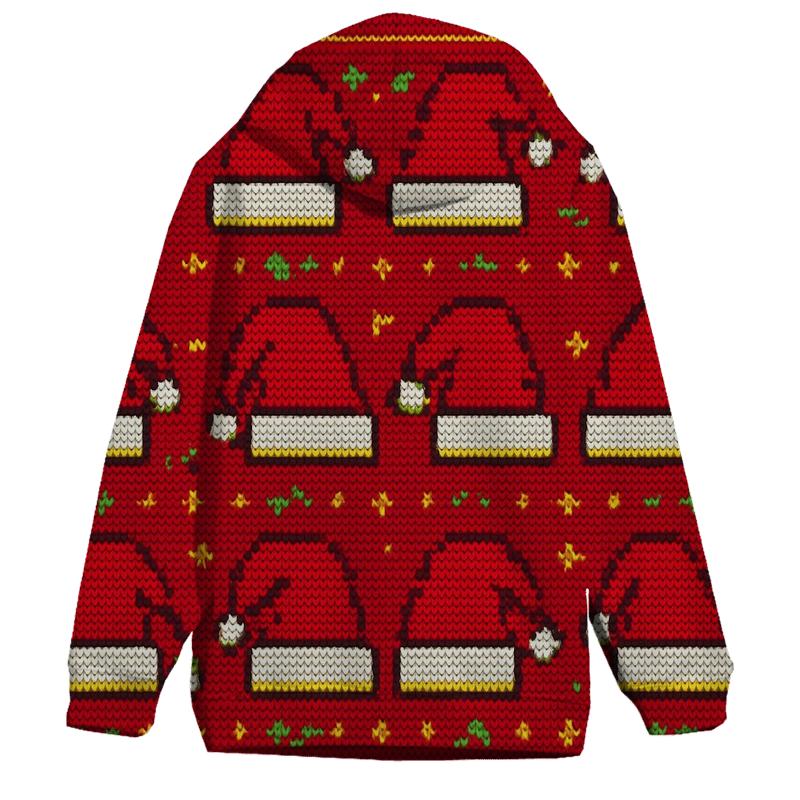 Santa Hat Scatter Bands Design hoodie trends