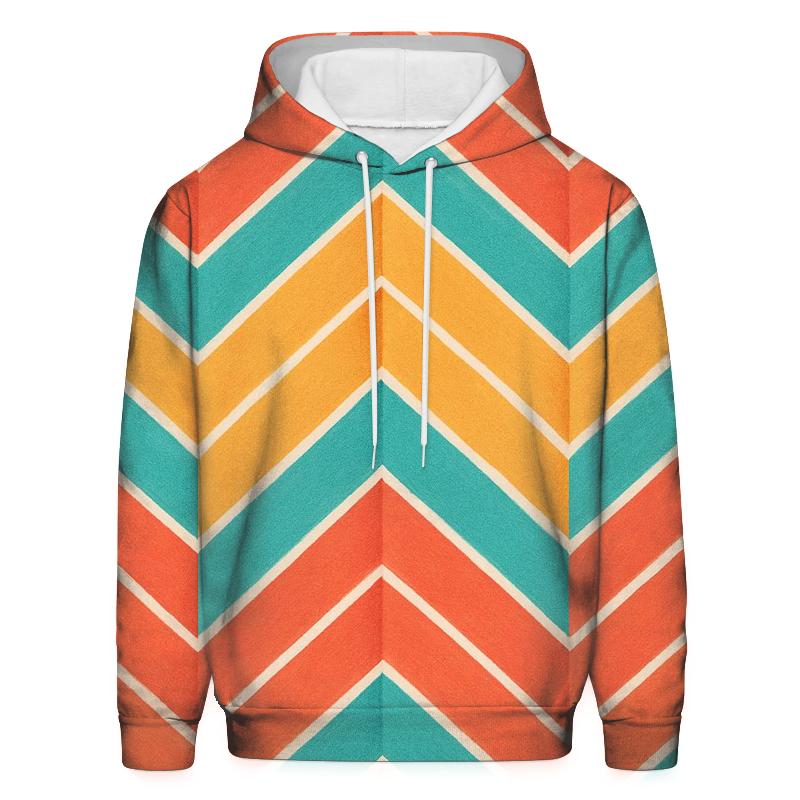Chevron Accordion Coral hoodie designs