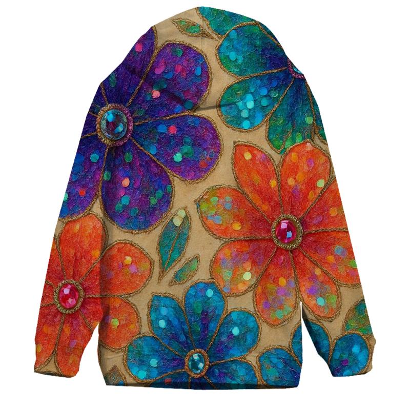 Sequin Bloom custom hoodies