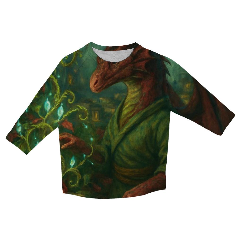 Skyline Botanist Dragon fashion 3/4 sleeve shirts