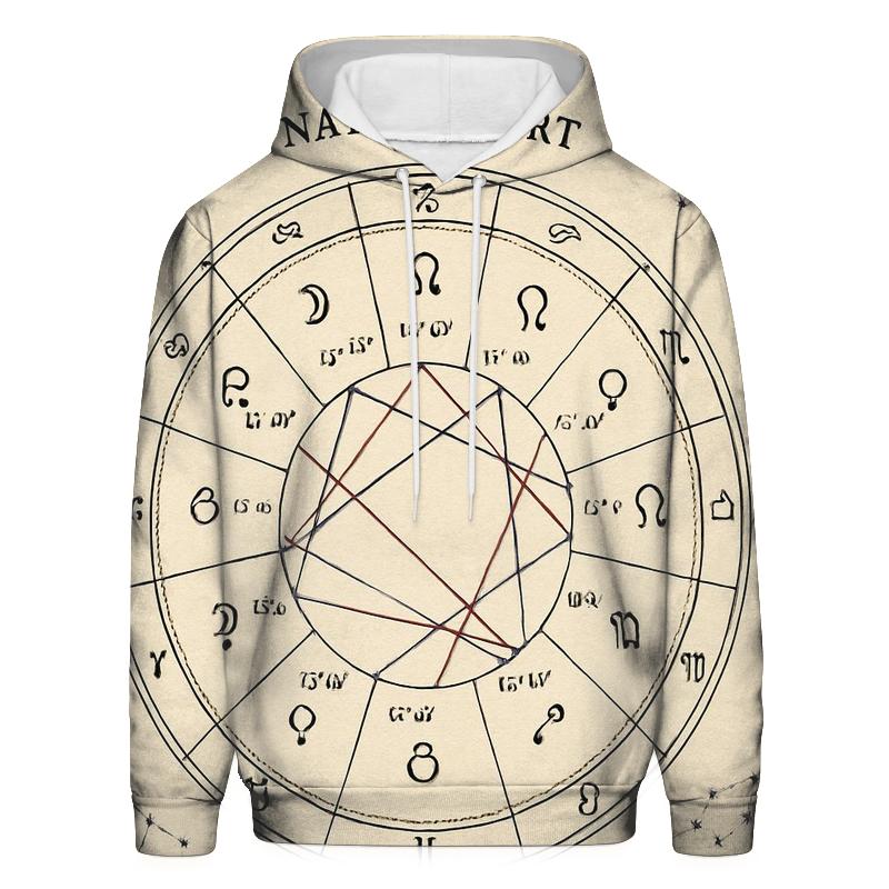 Stellar Birth Chart Layout hoodie styles