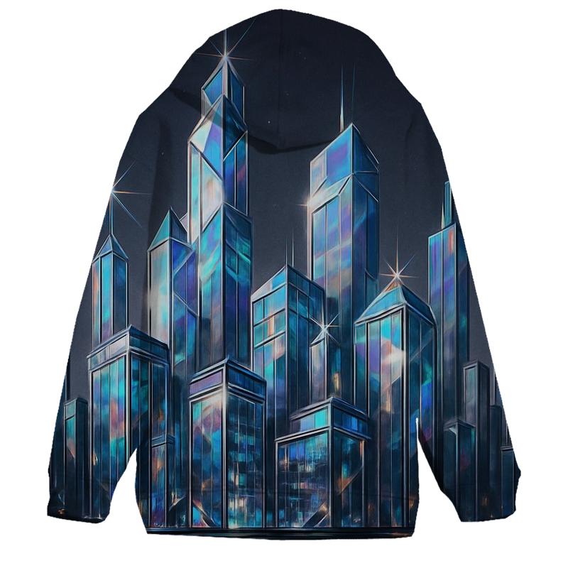 Crystal Skyline embroidered hoodies