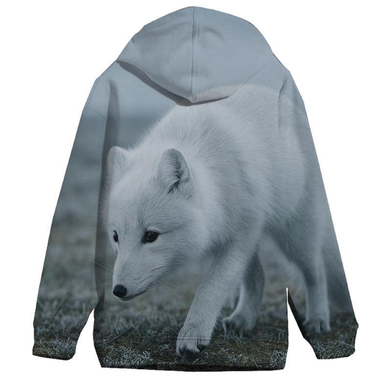 Tundra Browse — Arctic Fox zip-up hoodies