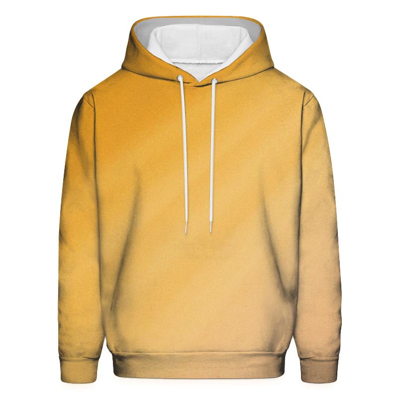 Sunlit Ochre Sweep embroidered hoodies