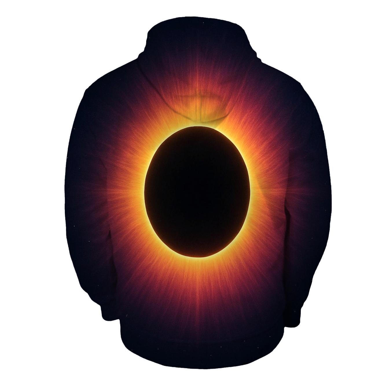 Eclipse Corona Rings printed hoodies