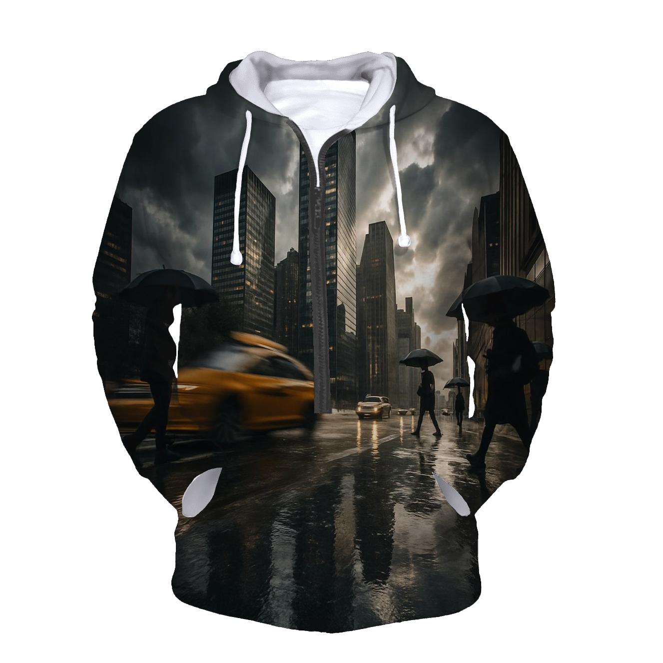 Thunderstorm Reflection On West Side Highway lightweight hoodies