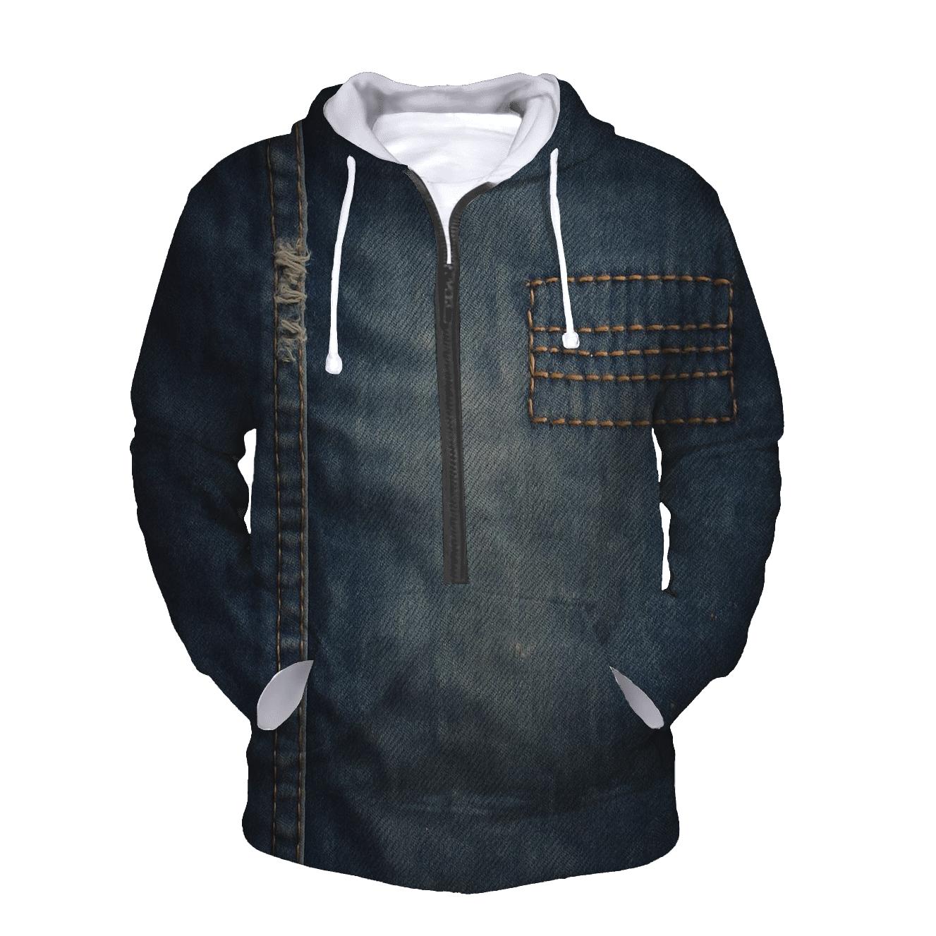 Worn Denim Texture Background hoodie designs