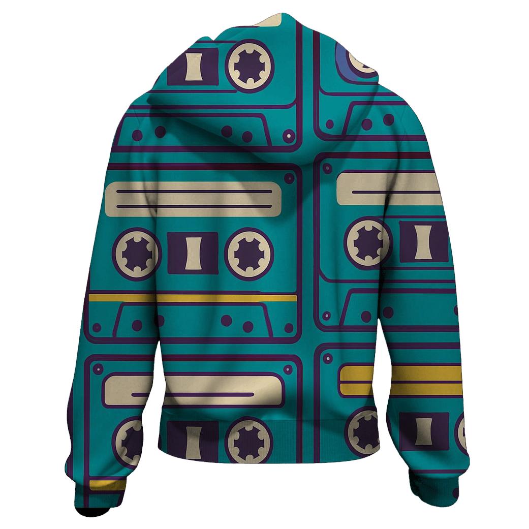 Cassette Tape Echo printed hoodies