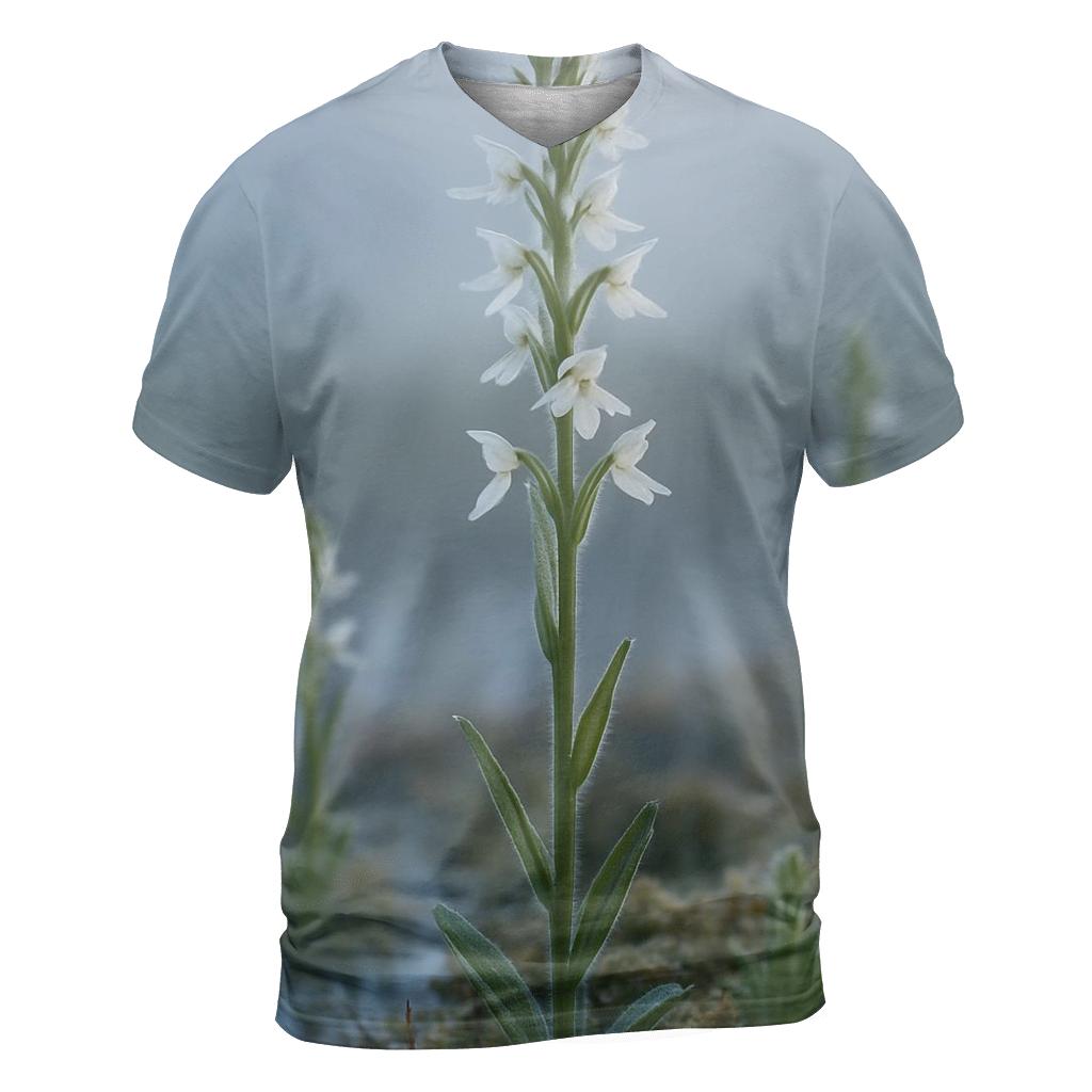 Bog Orchid Morning Fog trendy printed shirt styles