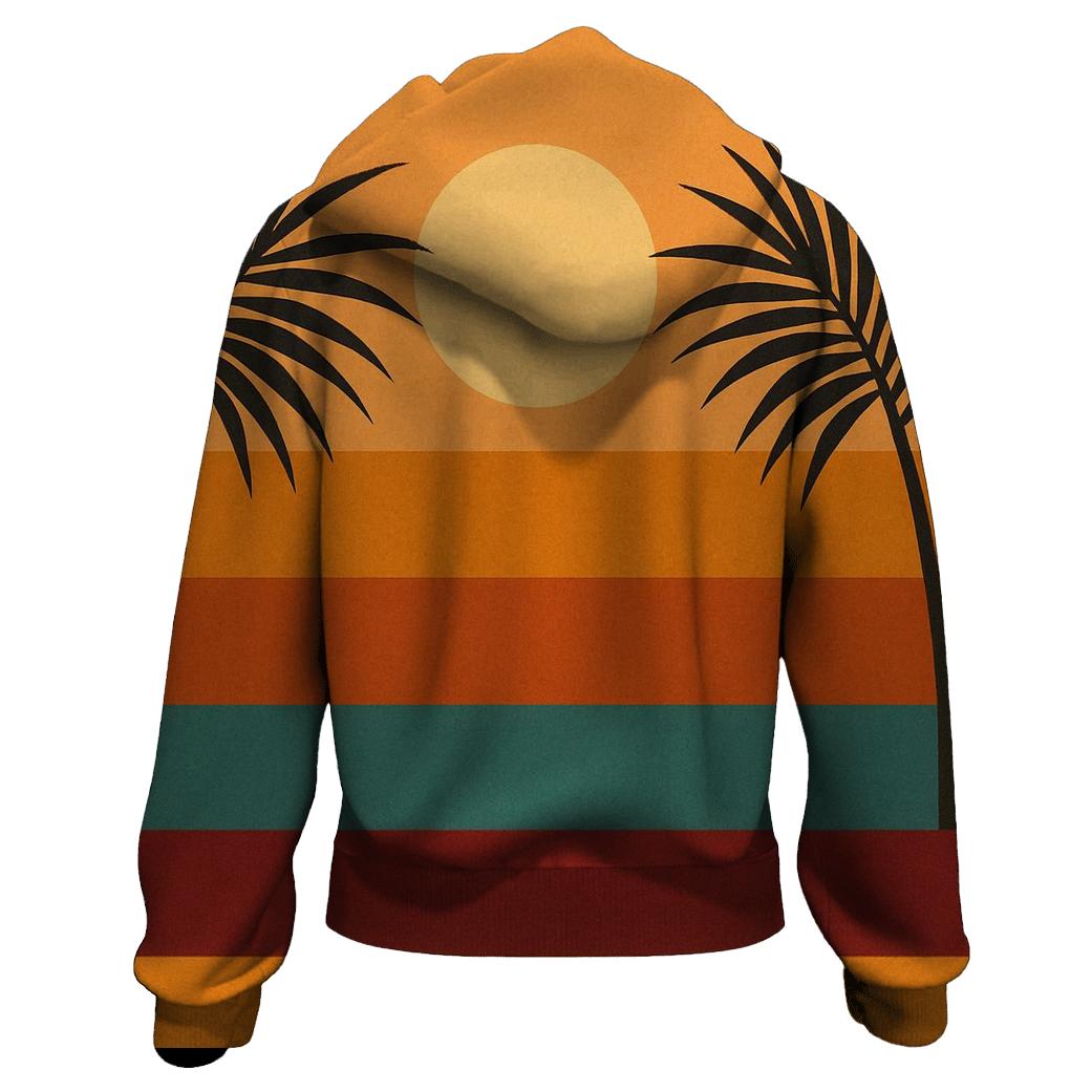 Sunset Groove Stripes hoodie designs