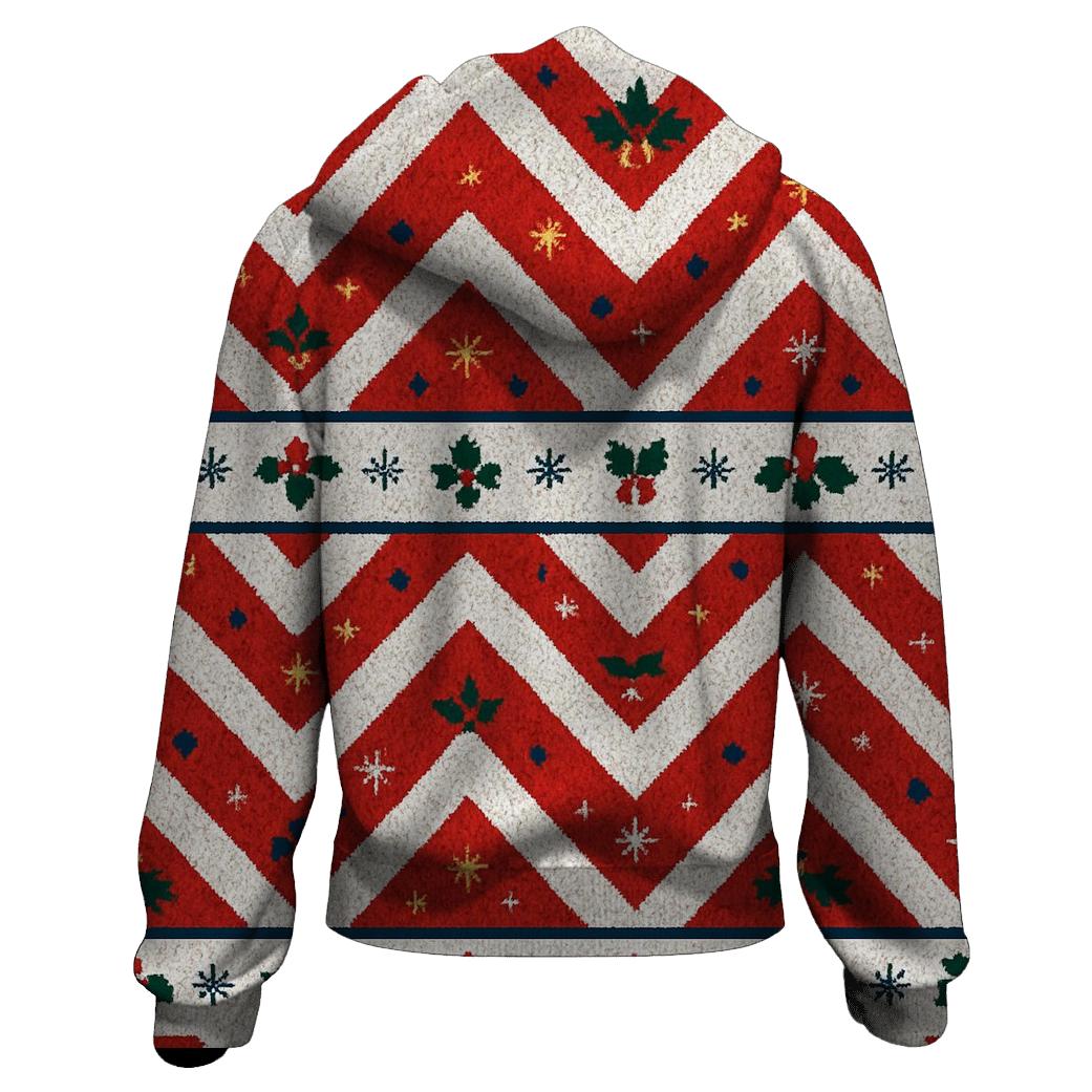 Candy Cane Herringbone Design hoodies fashion