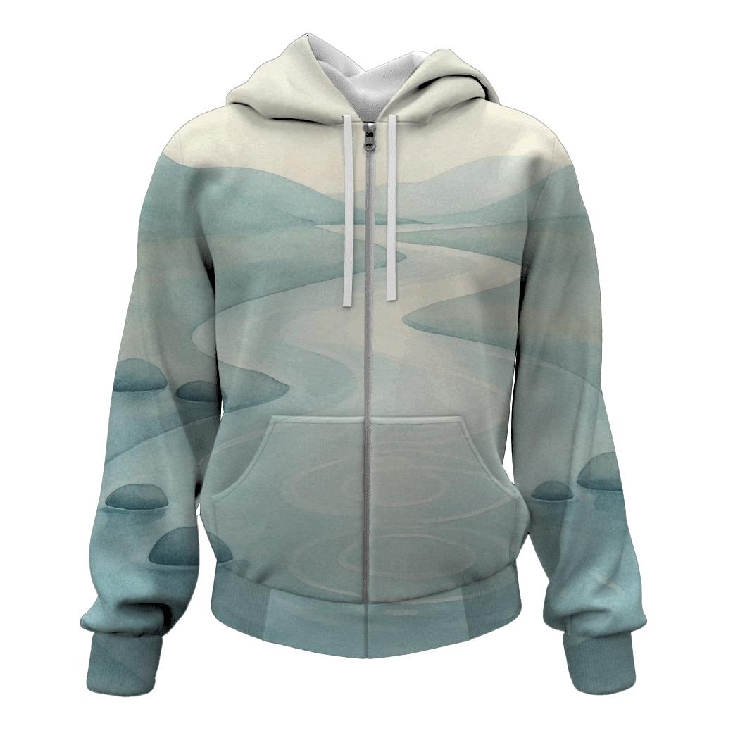 River Of Quiet Reflection printed hoodies
