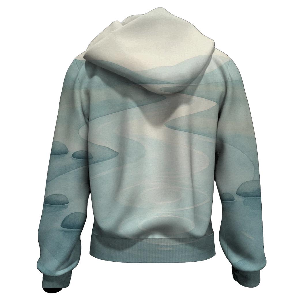 River Of Quiet Reflection printed hoodies