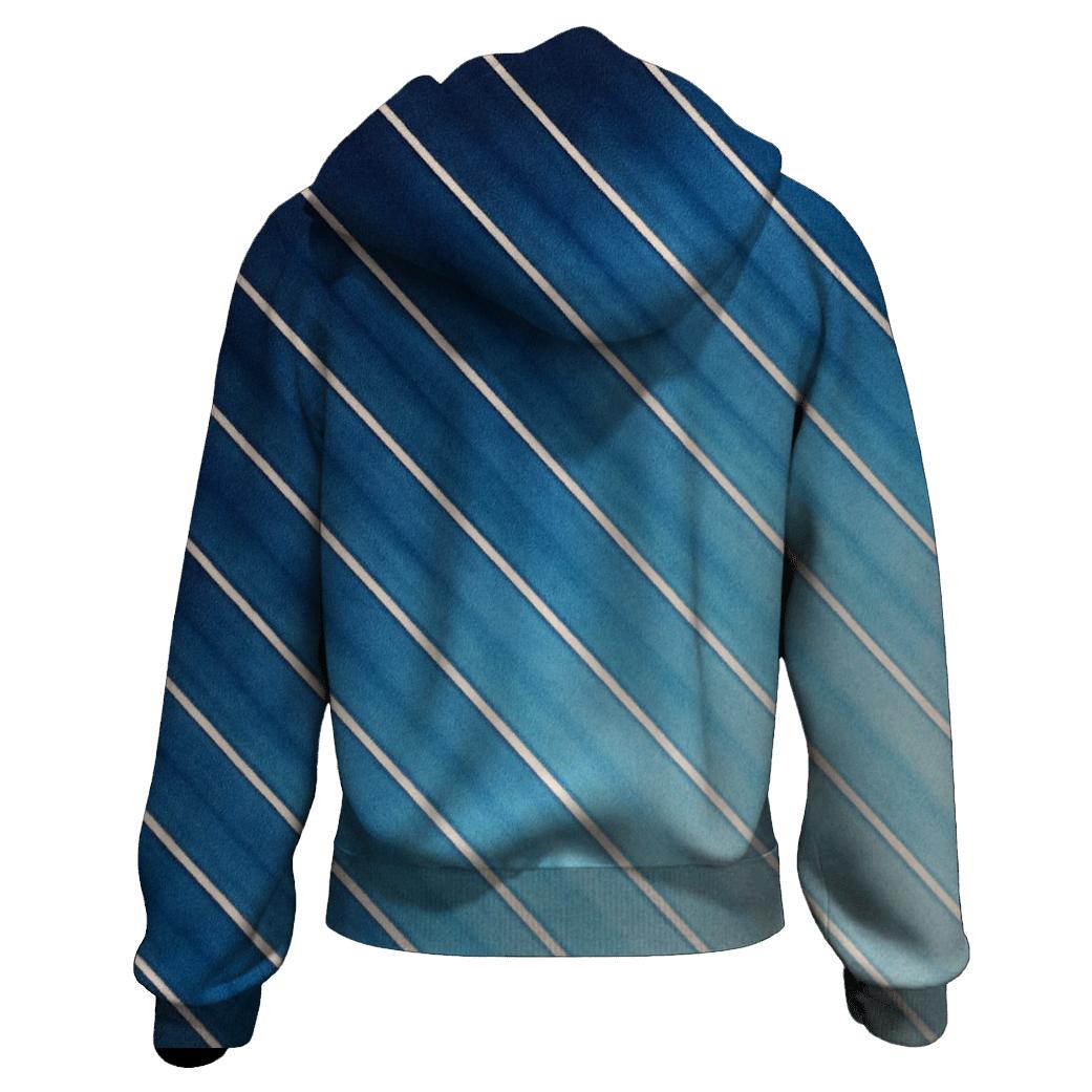 Indigo Arashi Diagonals graphic hoodies