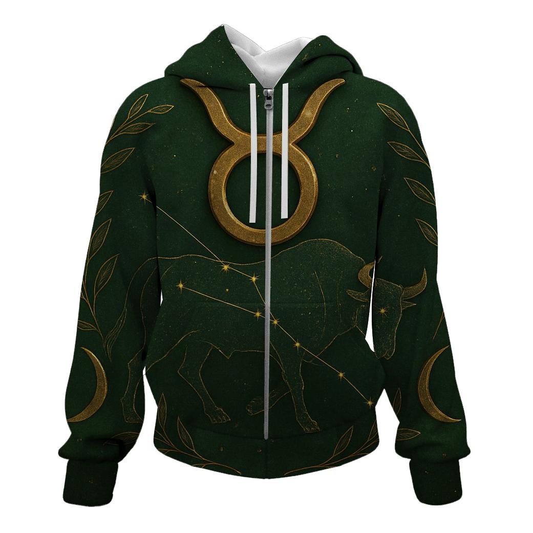Mystic Taurus Bull Glyph Design hoodie styles