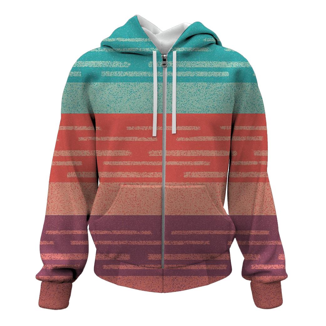 VHS Static Stripes graphic hoodies