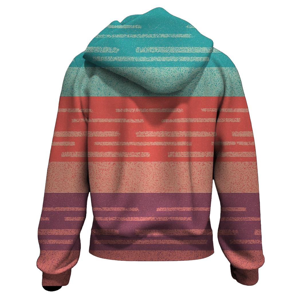 VHS Static Stripes graphic hoodies
