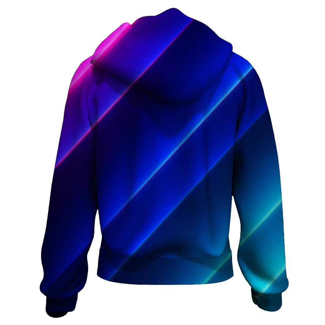 Neon Metro Fade printed hoodies