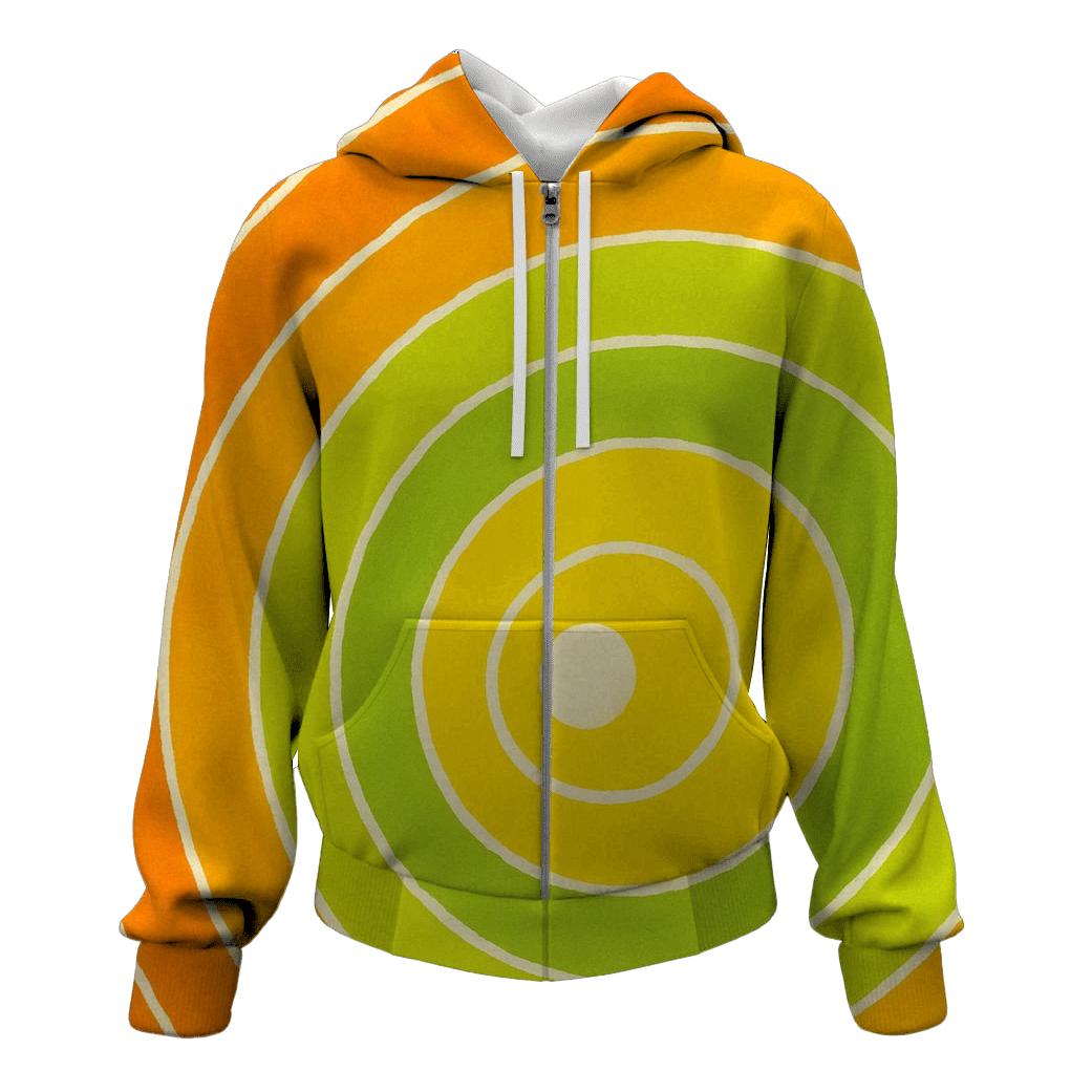 Citrus Bullseye Offset graphic hoodies