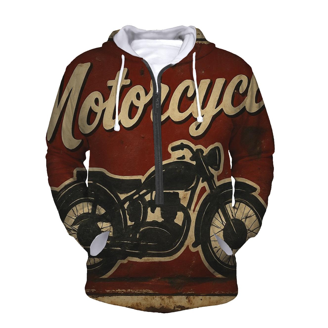 Antique Automotive Garage Sign premium hoodies