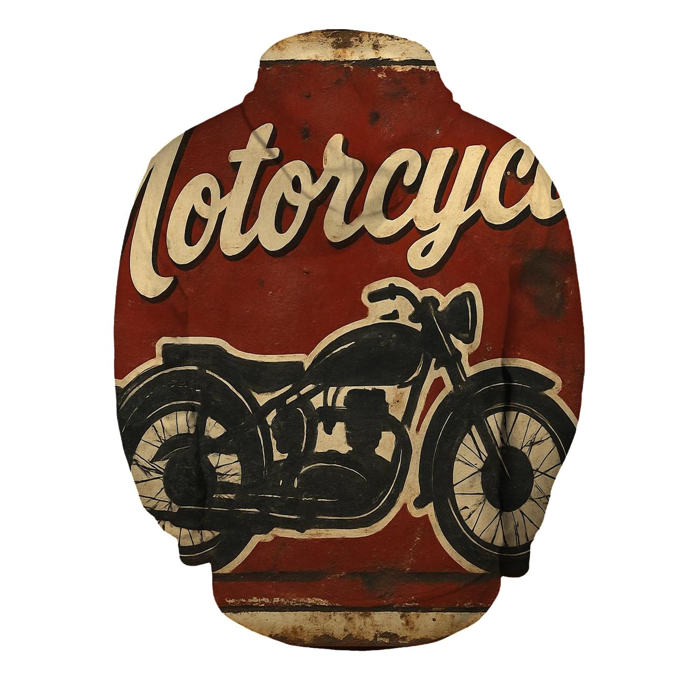 Antique Automotive Garage Sign premium hoodies