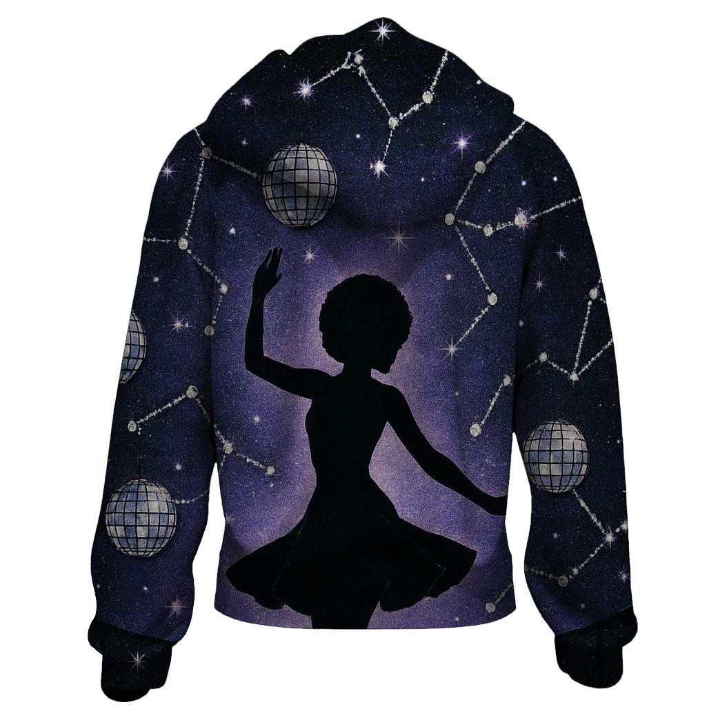 Disco Dot Constellation embroidered hoodies
