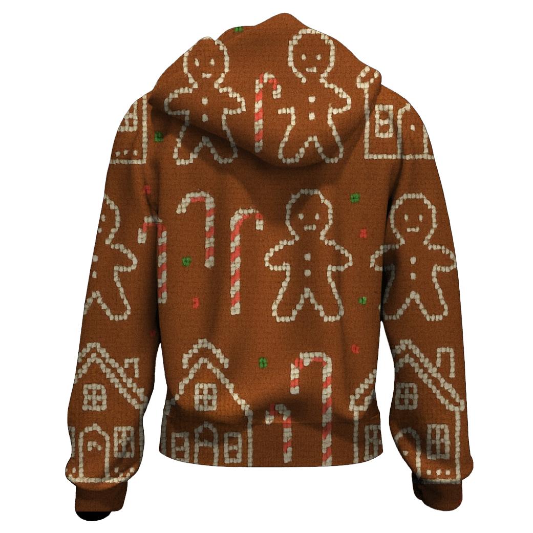 Gingerbread Village Parade Design heavyweight hoodies