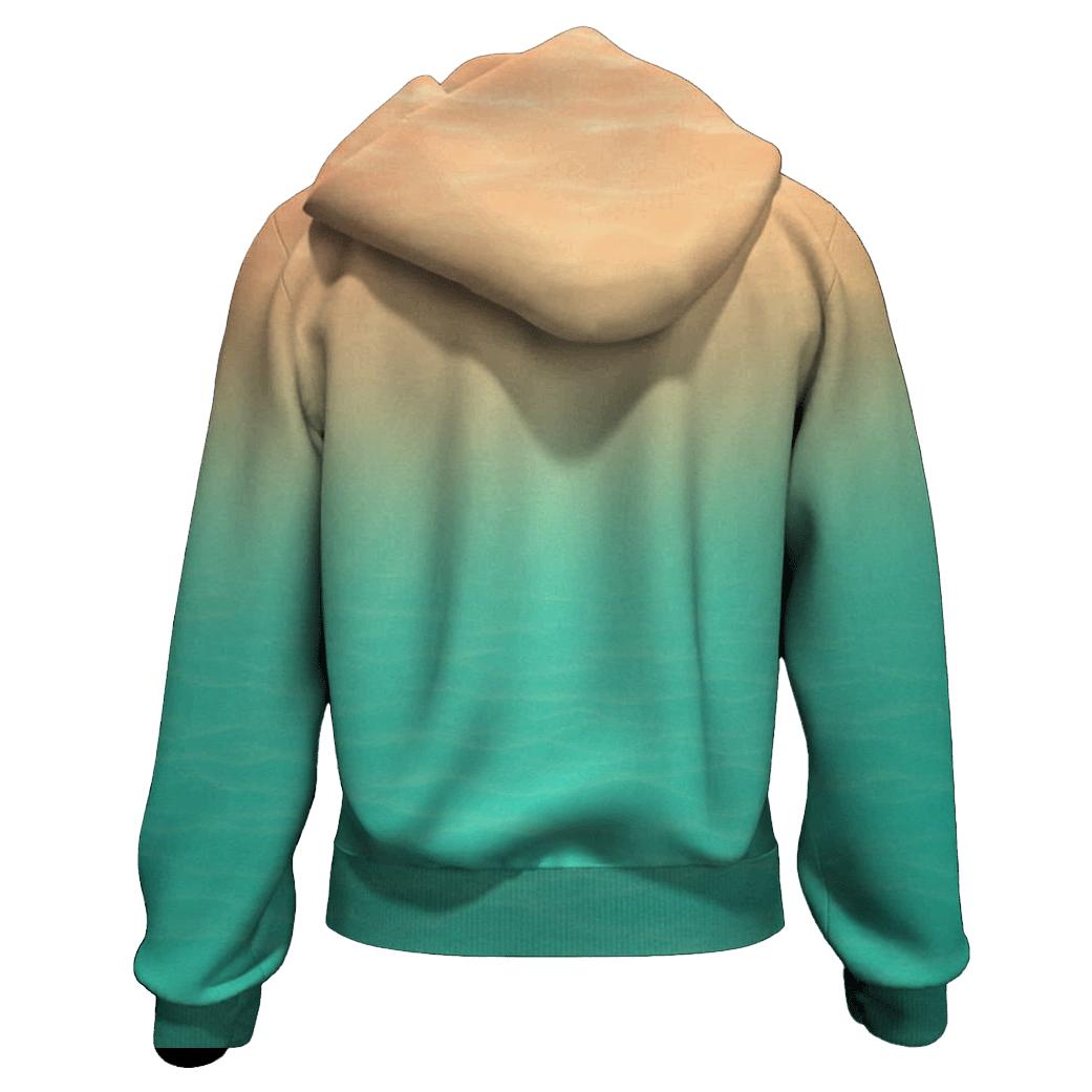Coral Reef Wash embroidered hoodies