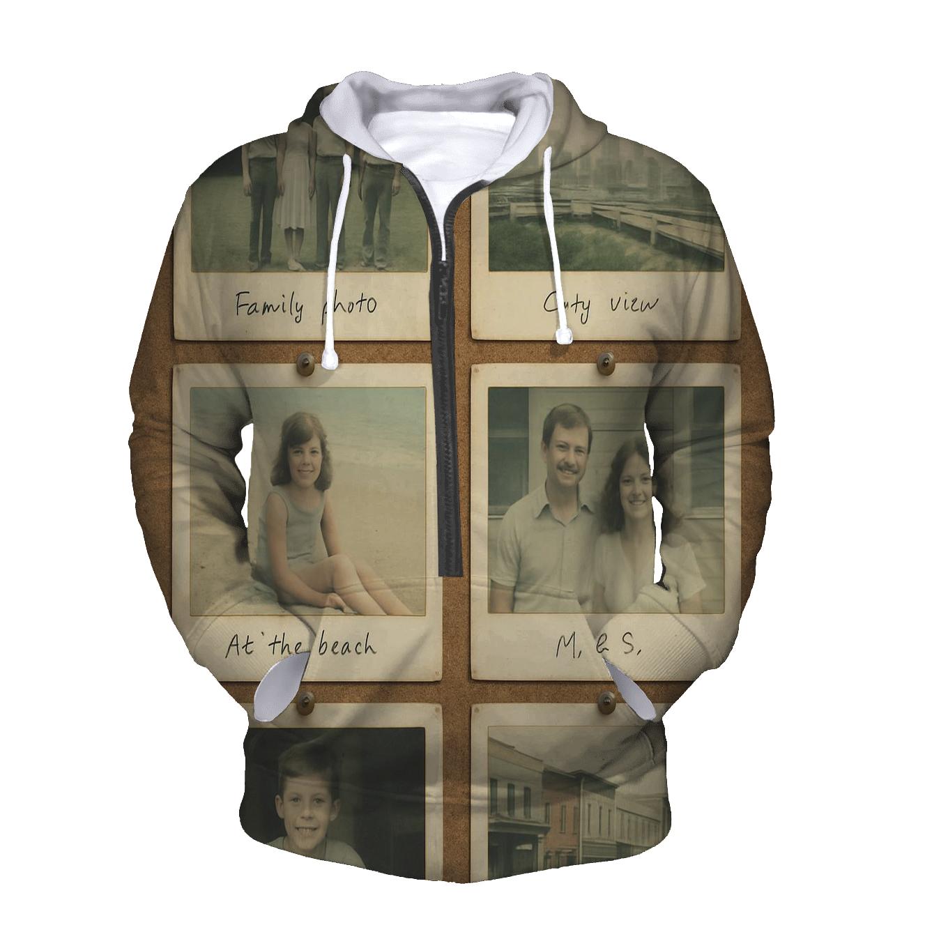 Polaroid Film Frame Collage graphic hoodies